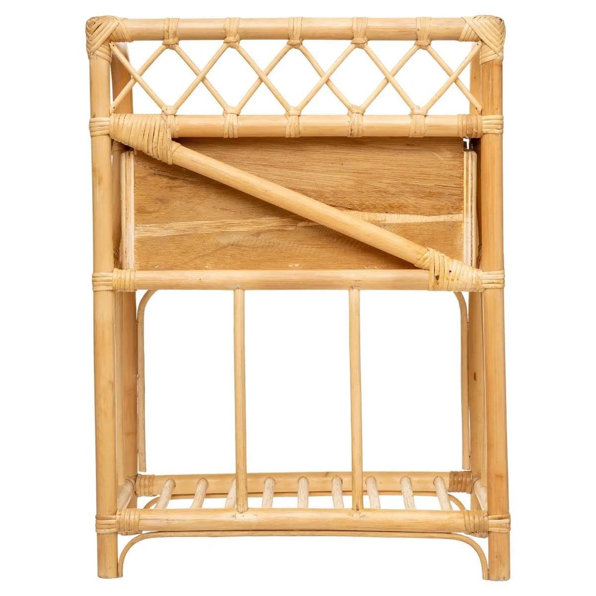 Voir la diapositive 3 : ATMOSPHERA Table de chevet 1 tiroir  idylle folk  60cm naturel