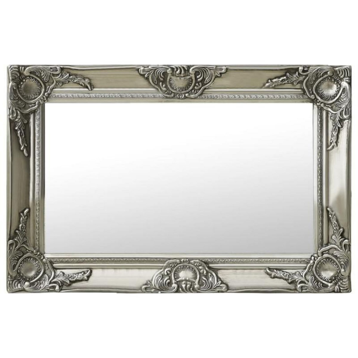 VIDAXL Miroir mural style baroque 60x40 cm Argenté