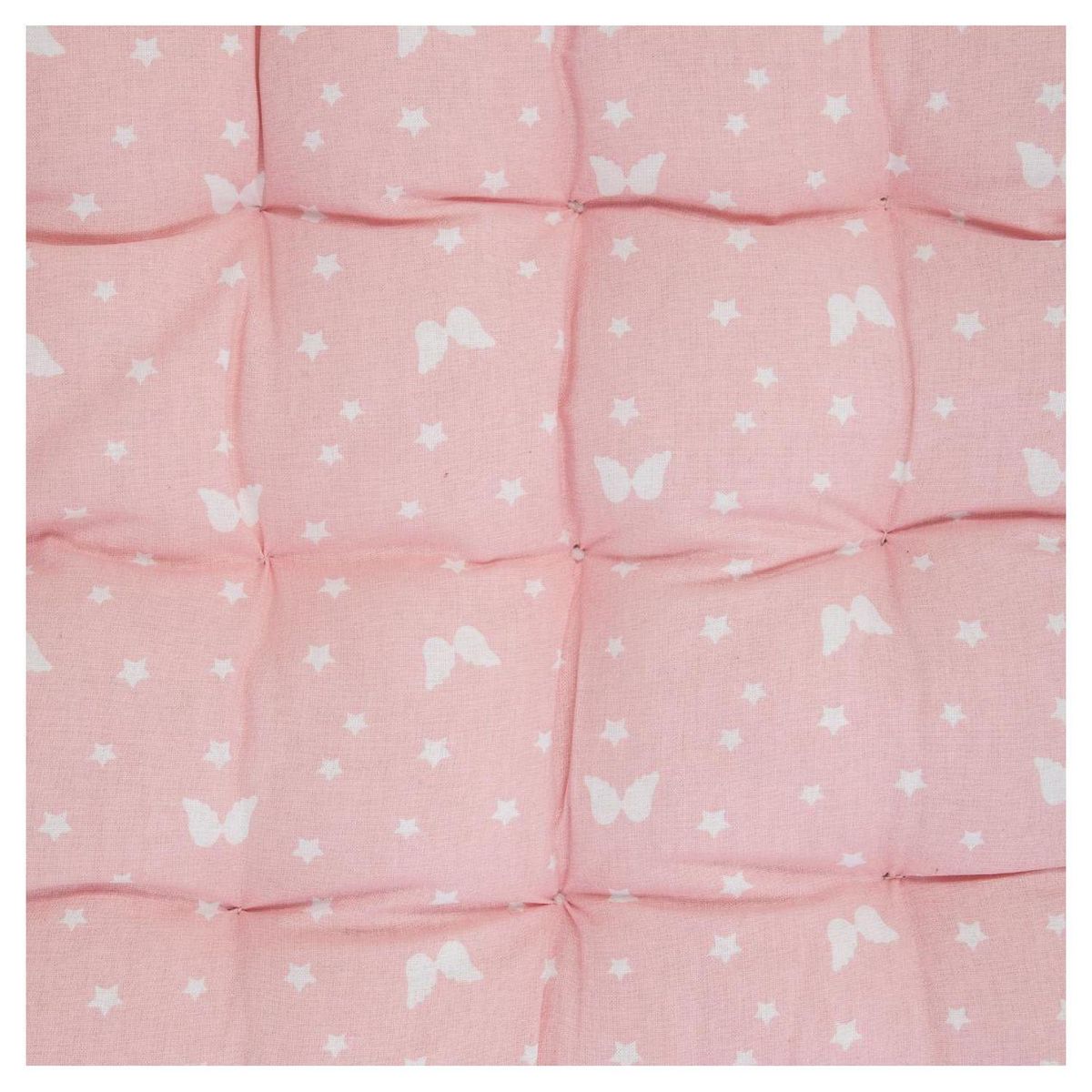 ATMOSPHERA FOR KIDS Matelas de sol rectangulaire capitonné papillons et étoiles 60x120 cm