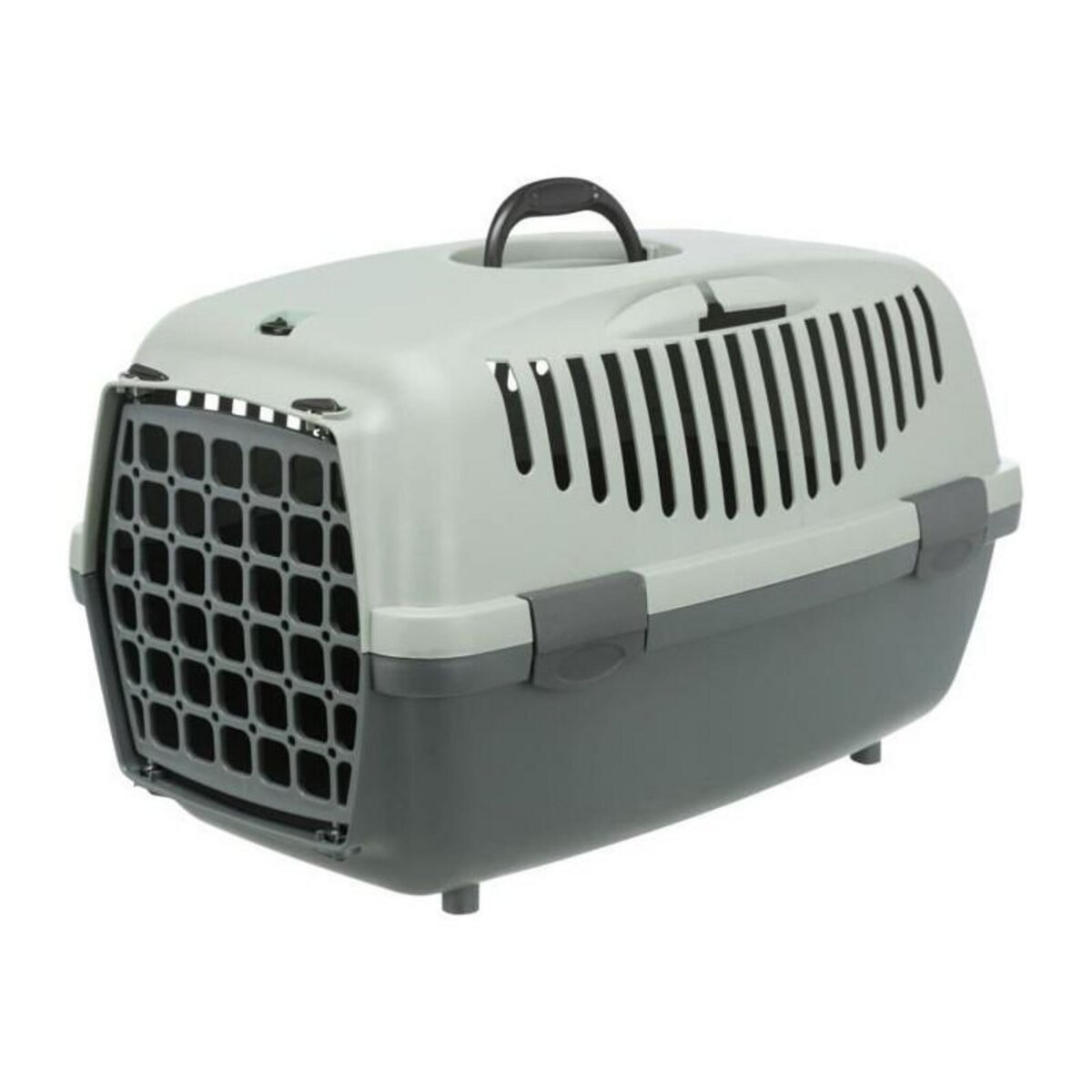 Trixie TRIXIE Box de transport Capri 2 - XS-S - 37 x 34 x 55 cm - Anthracite, gris et vert - Pour chien