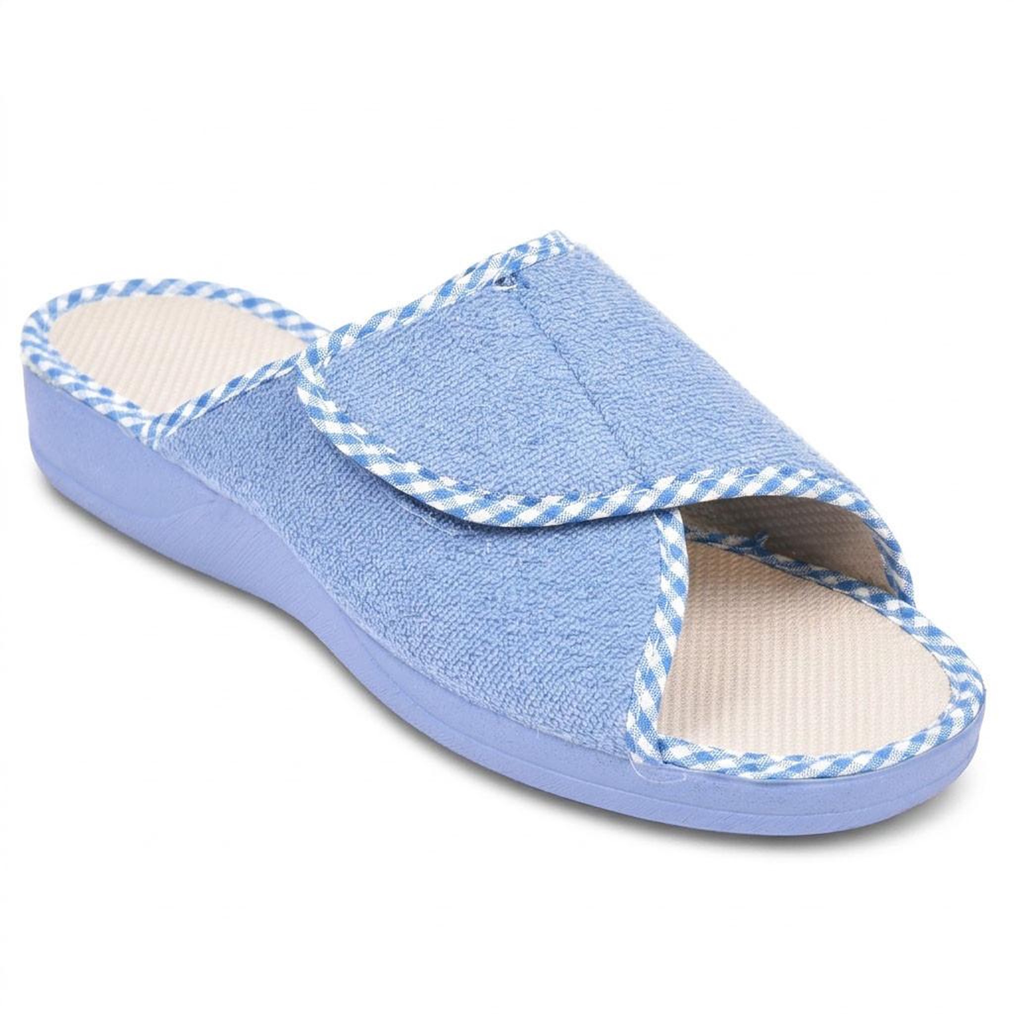 Voir la diapositive 1 : OZABI OZABI-Pantoufle Mule Femme Eponge Scratch Ajustable Fabriquee en Espagne