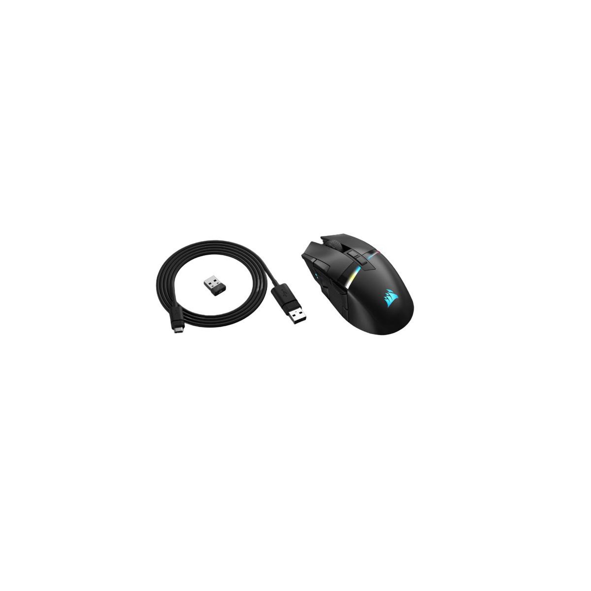 Voir la diapositive 3 : Corsair Corsair ch-931a011-eu souris jouer droitier rf sans fil + bluetooth optique 26000 dpi