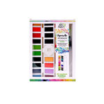 Oz International ART  and  GO Palette Aquarelle Accordéon - 18 couleurs FLORAL