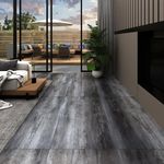VIDAXL Dalles de plancher PVC autoadhesif 5,21 m² 2 mm gris brillant