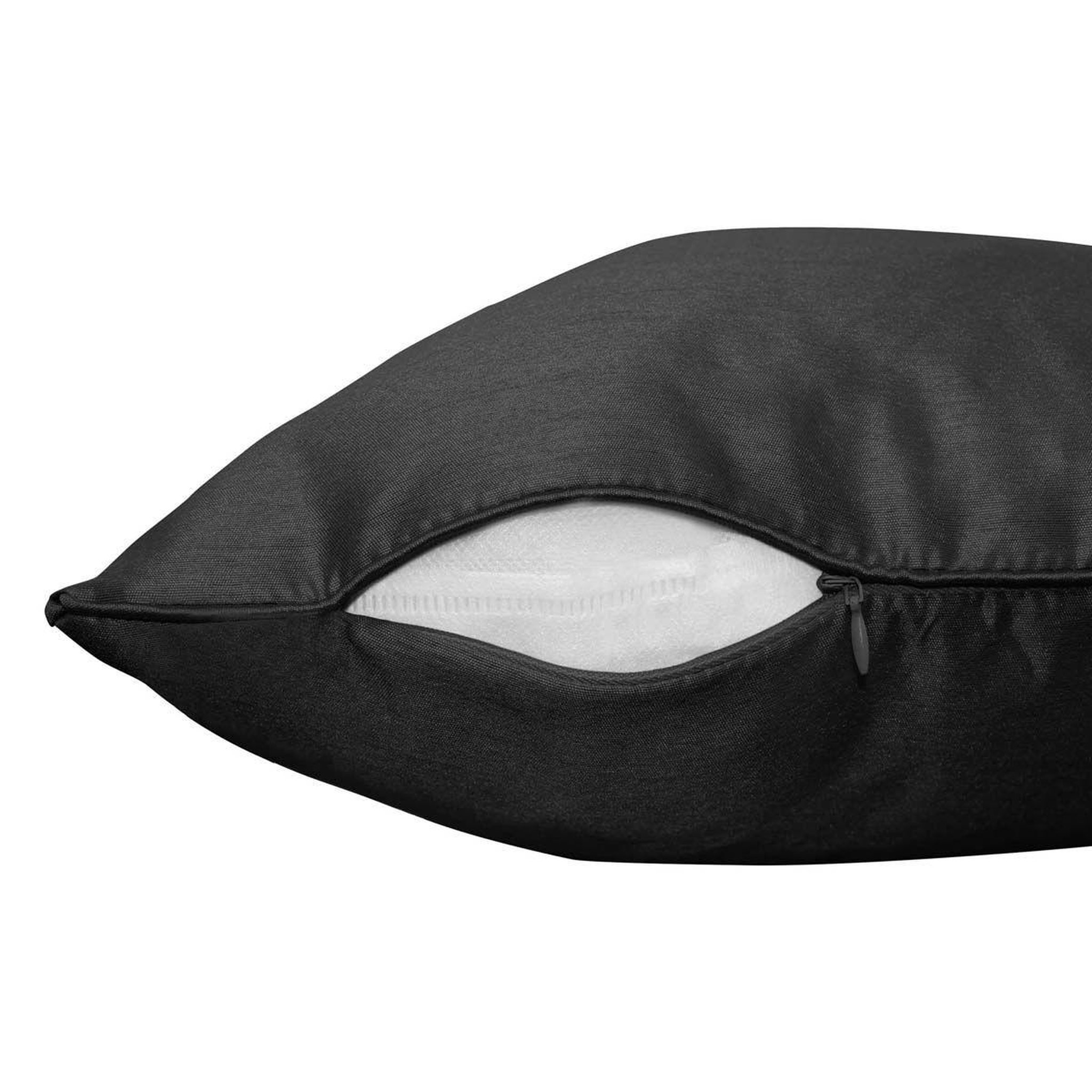 Voir la diapositive 2 : Douceur d'Intérieur Housse de coussin  shana  40x40cm noir