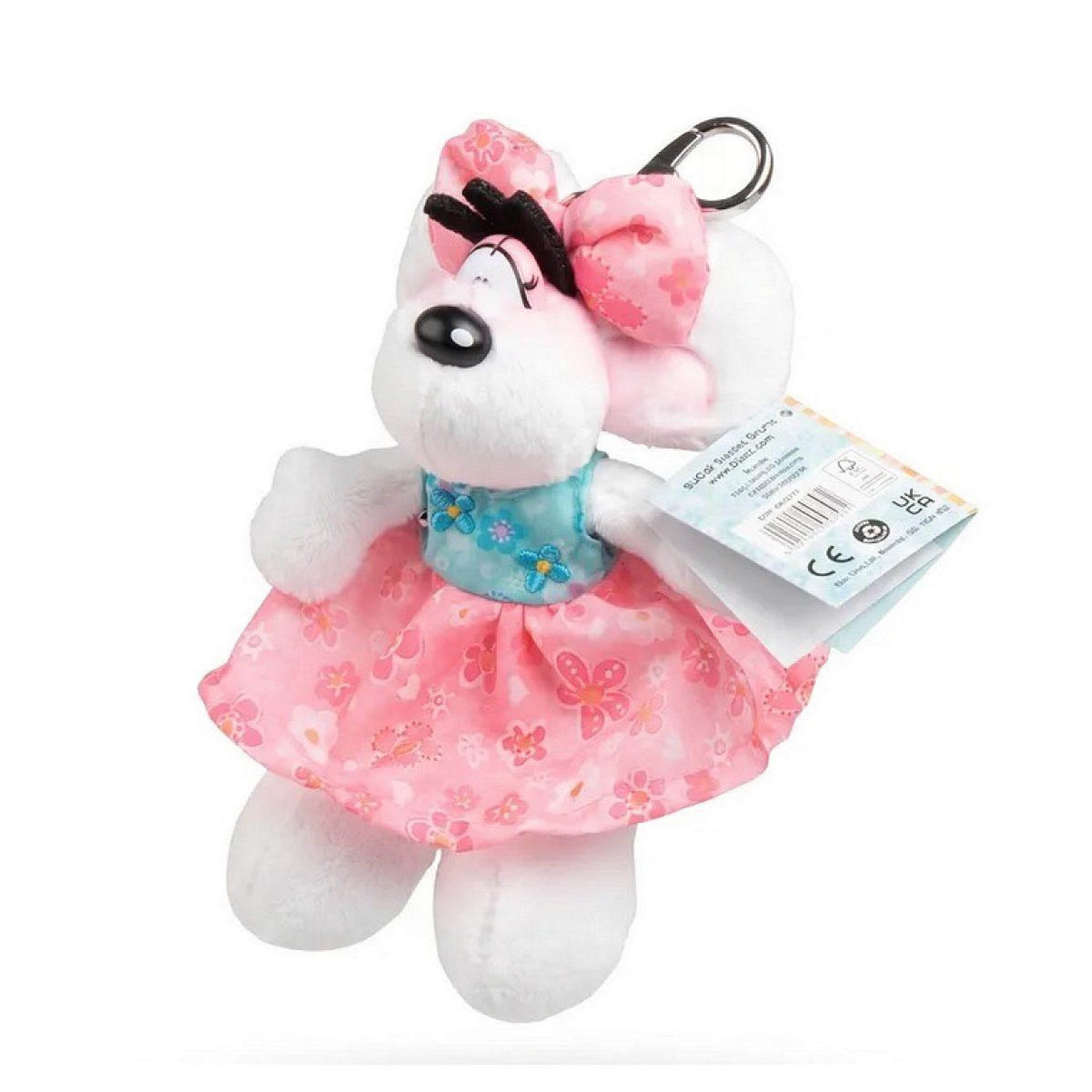 DIDDL Porte-cles peluche ina robe summer 15cm