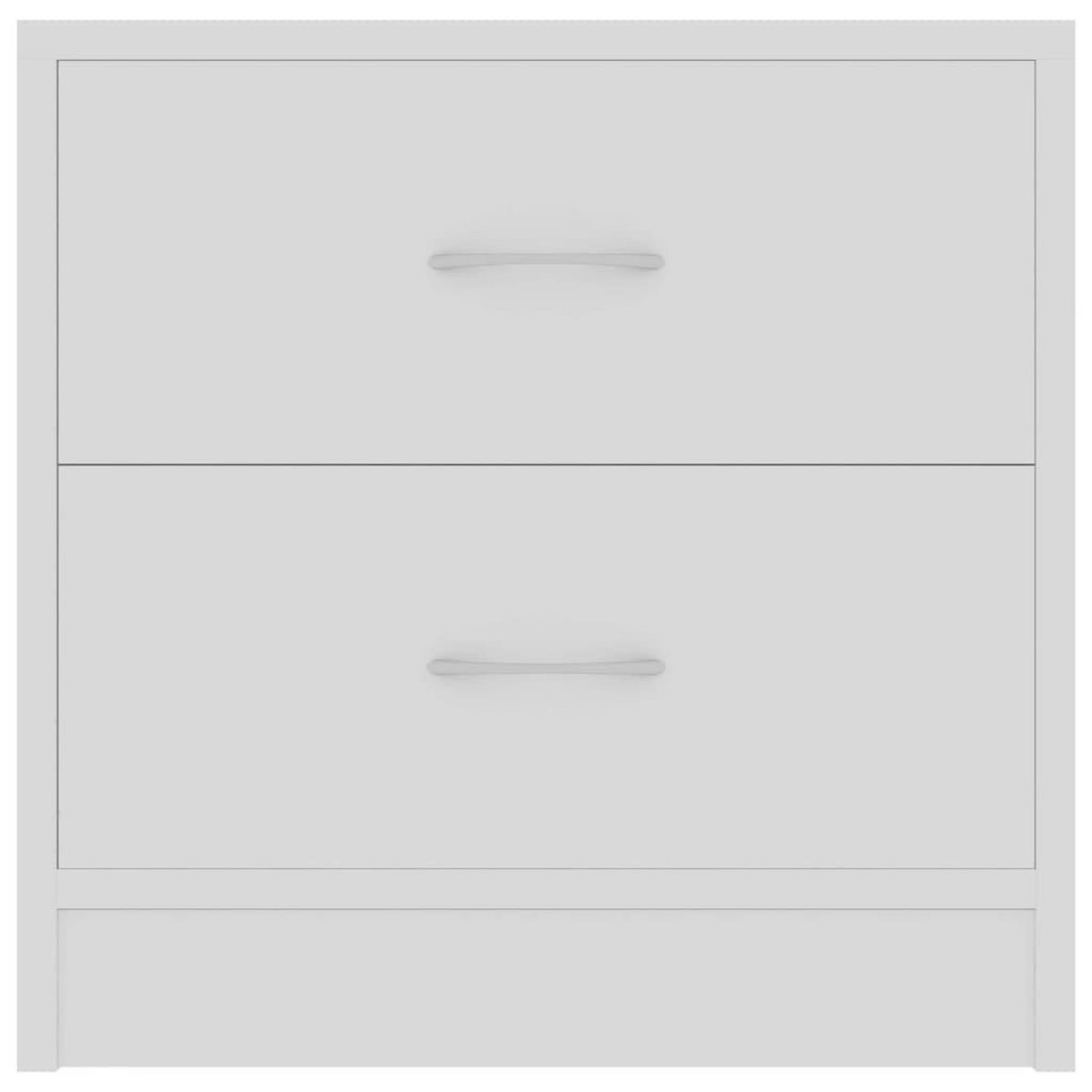 VIDAXL Tables de chevet 2 pcs Blanc 40x30x40 cm Bois d'ingenierie
