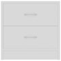 Voir la diapositive 5 : VIDAXL Tables de chevet 2 pcs Blanc 40x30x40 cm Bois d'ingenierie