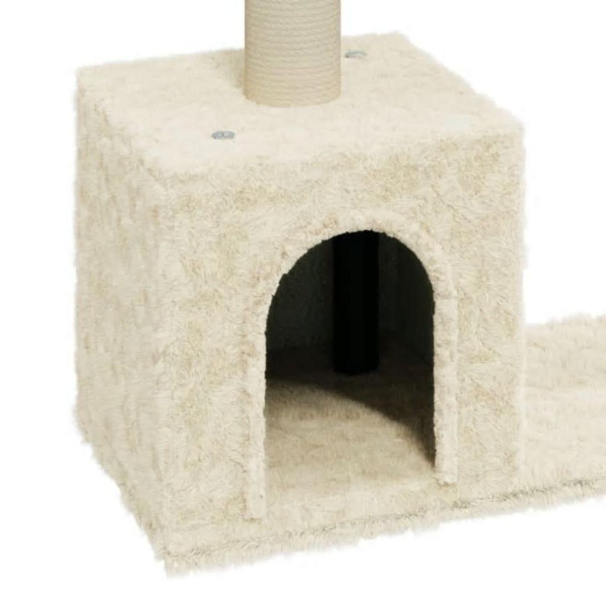 VIDAXL Arbre a chat avec griffoirs en sisal Creme 60 cm
