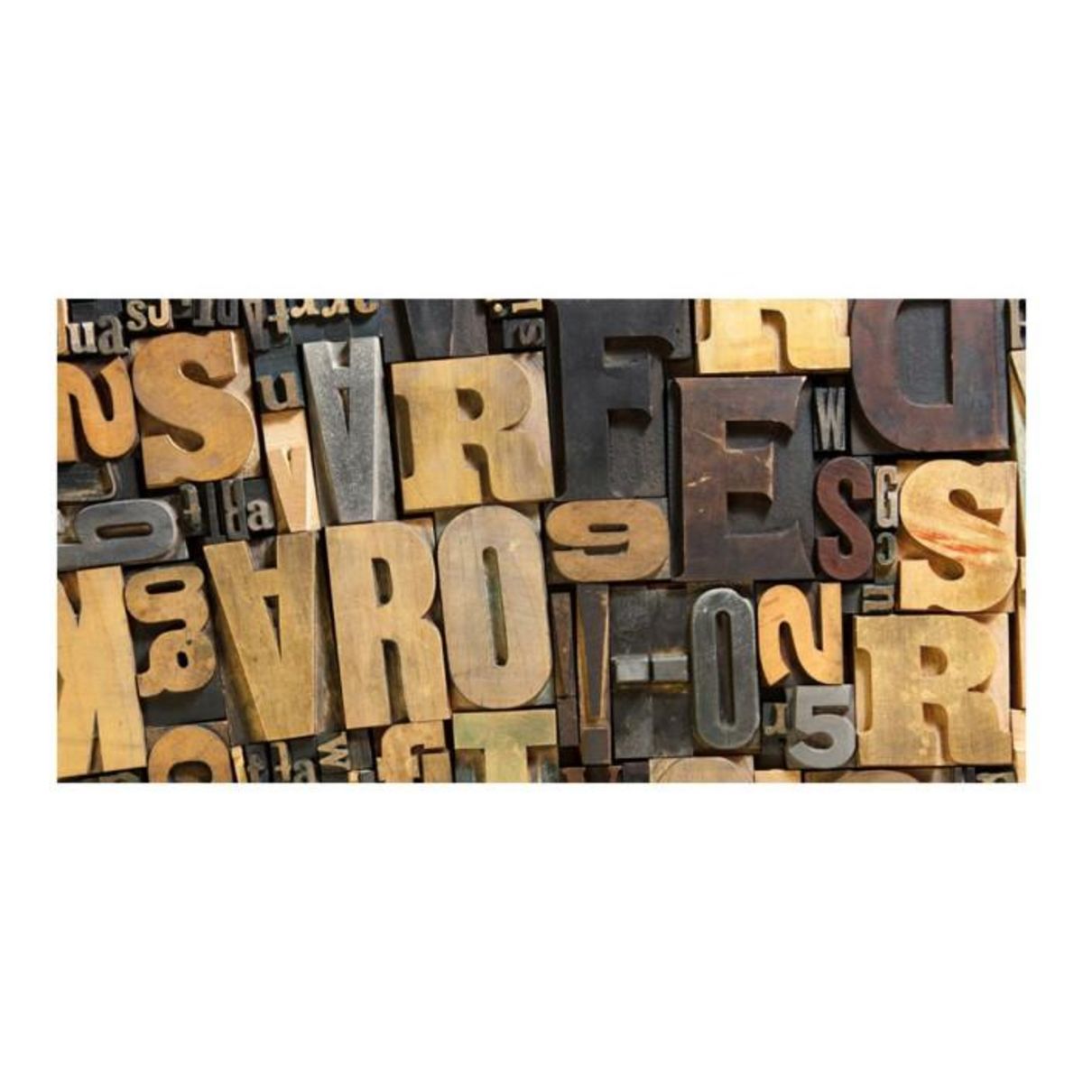 Paris Prix Papier Peint XXL  Lettres en Bois  270x550cm
