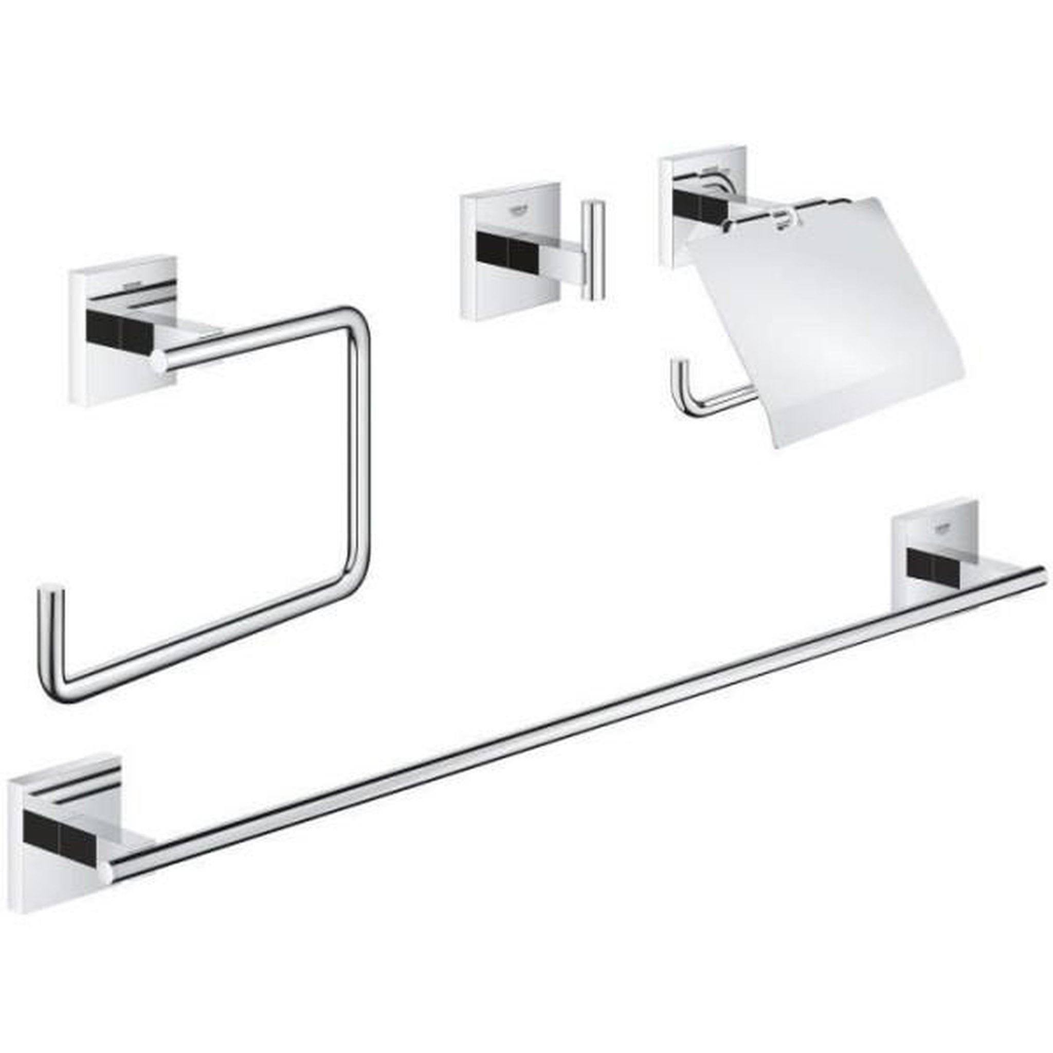 Grohe Set d'accessoires 4 en 1 - grohe - 41115000 - chromé - métal - douche