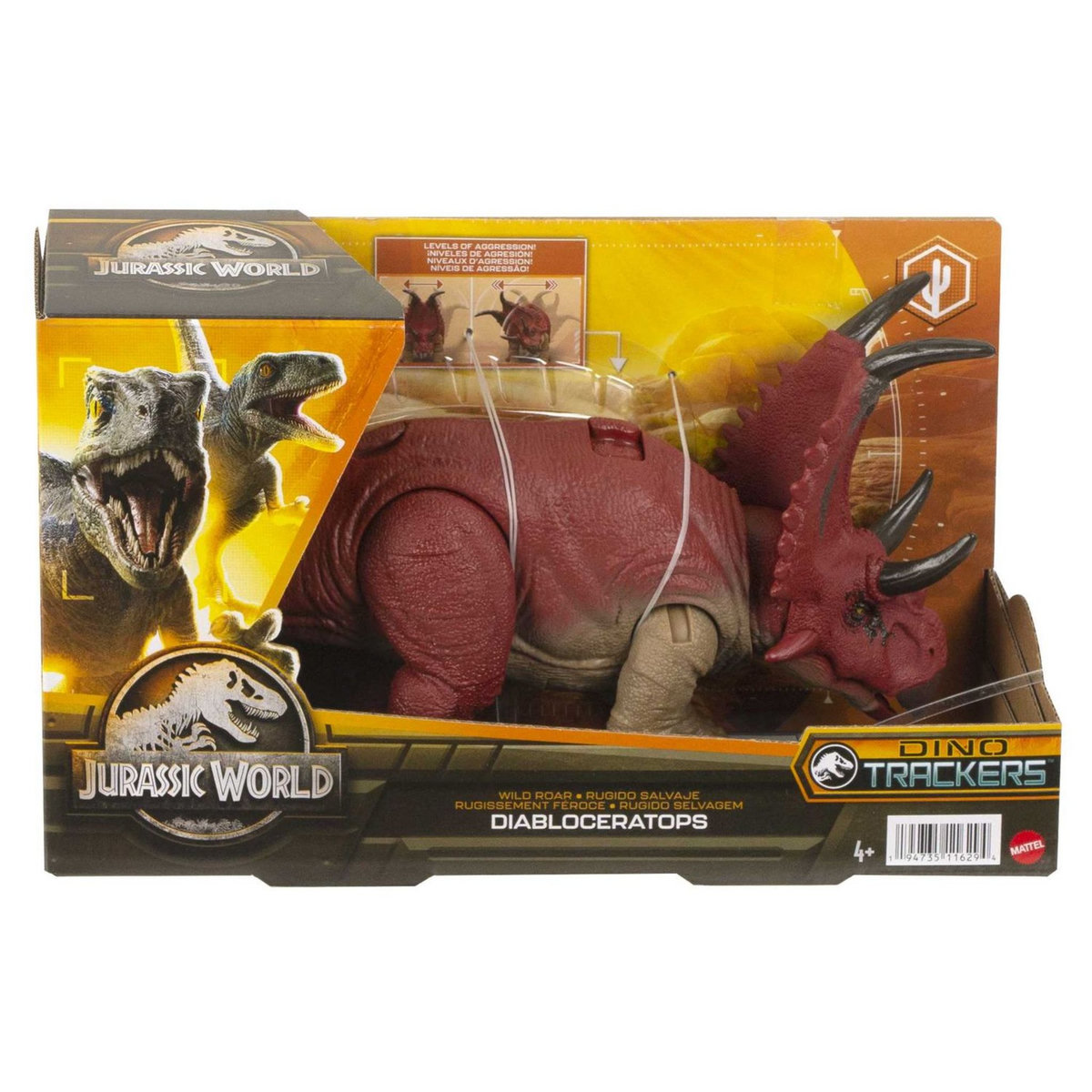 JURASSIC WORLD Figurine Diabloceratops sonore rugissement féroce Jurassic World 