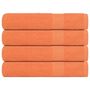 Voir la diapositive 1 : VIDAXL Serviettes de sauna 4 pcs orange 80x200 cm 360 g m² 100% coton