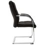 Voir la diapositive 3 : VIDAXL Chaise de bureau cantilever Noir Similicuir