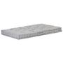 Voir la diapositive 1 : VIDAXL Coussin de plancher de palette Coton 120x80x10 cm Gris