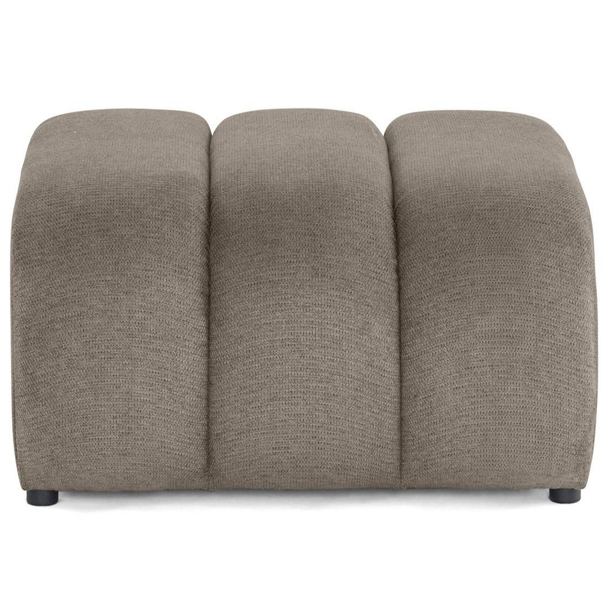 LISA DESIGN Debbie - pouf en tissu texturé
