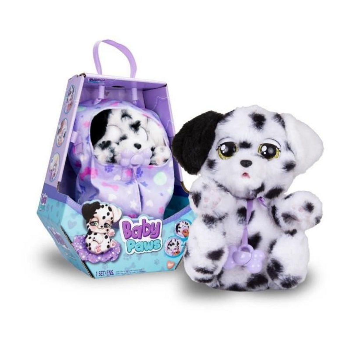 IMC Toys Peluche Baby Paws - mon bébé chien, Dalmatien - IMC Toys