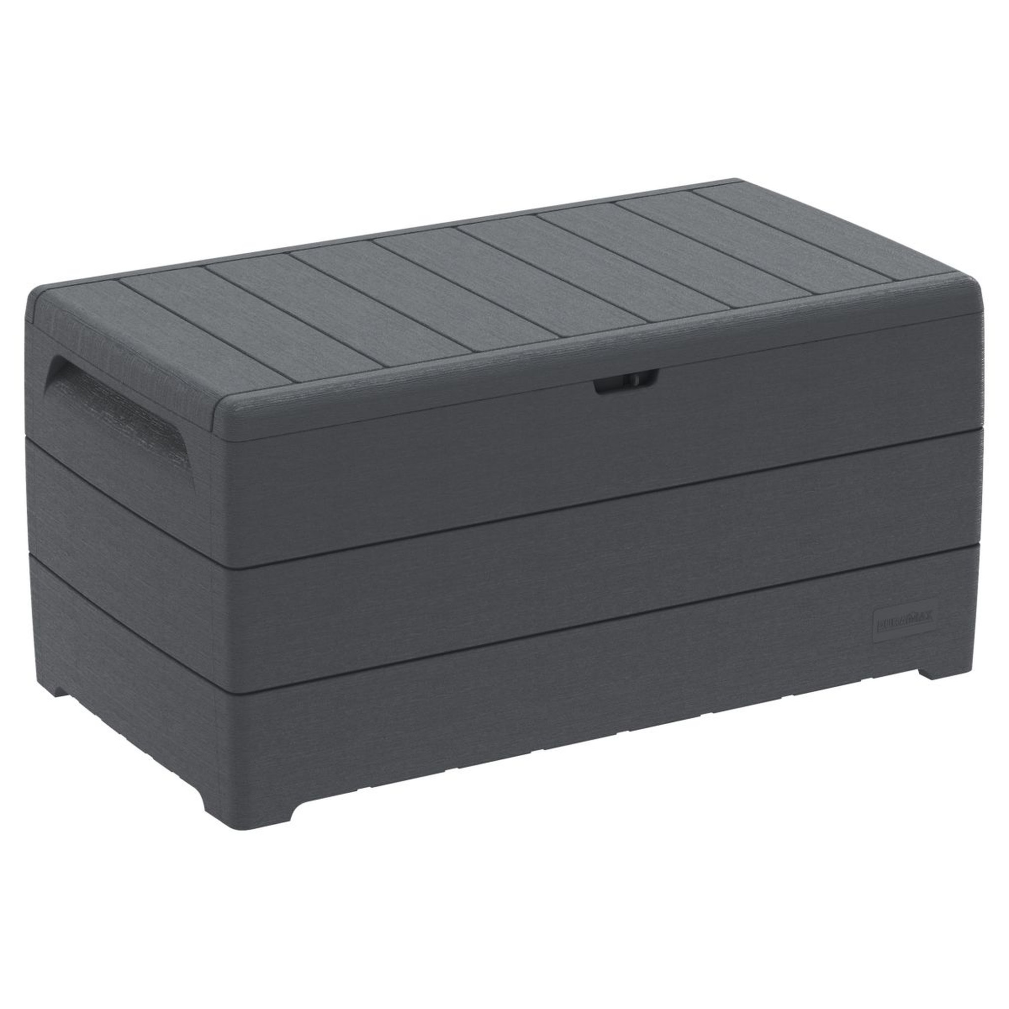 Voir la diapositive 2 : DURAMAX Coffre de rangement jardin - Résine - Gris - 416L