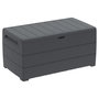 Voir la diapositive 2 : DURAMAX Coffre de rangement jardin - Résine - Gris - 416L