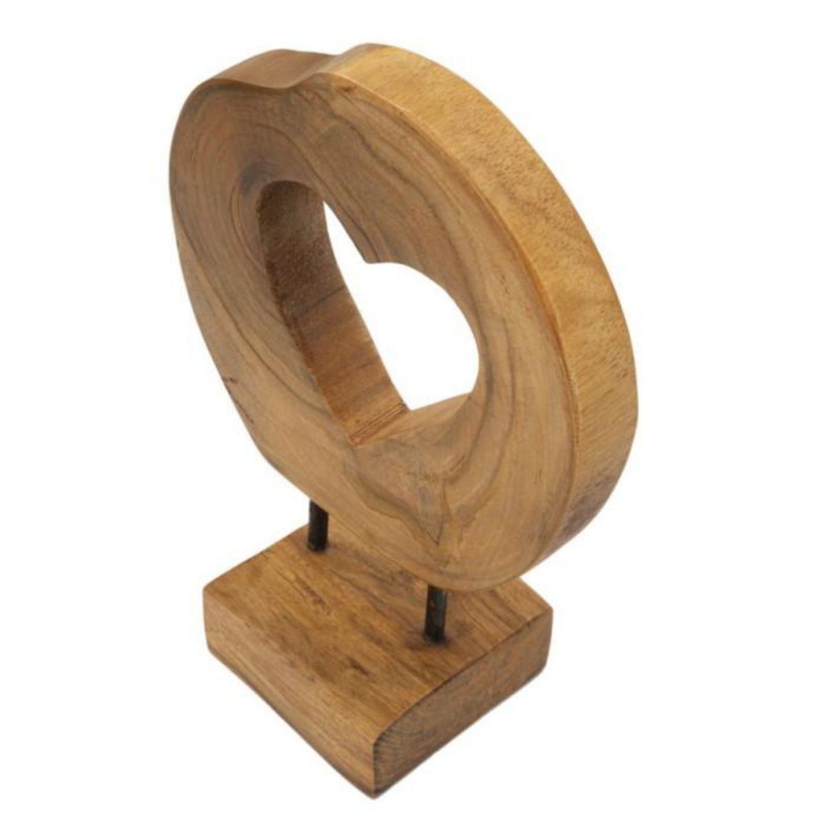Paris Prix Objet Déco Cœur en Teck  Hasi  28cm Naturel