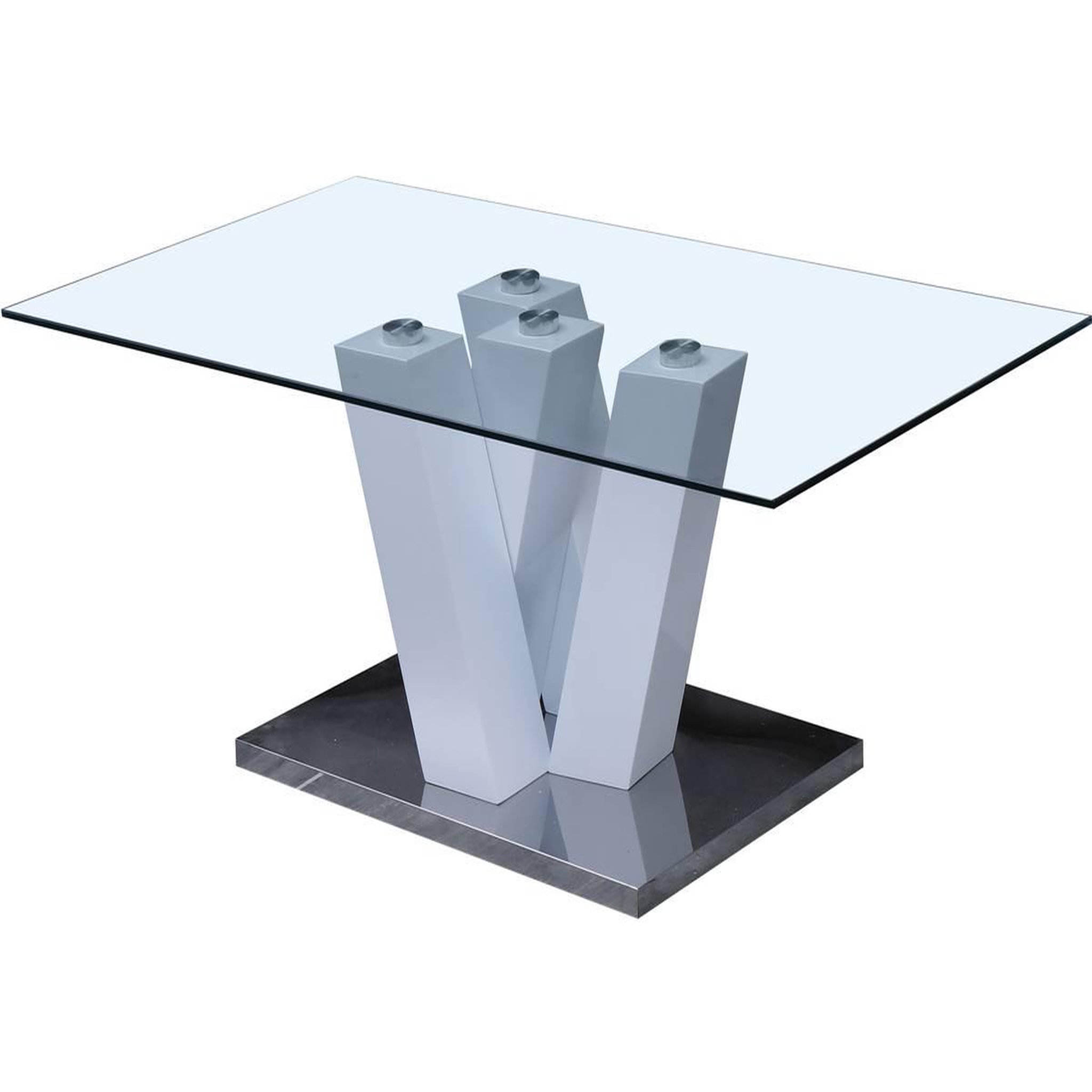 Habitat et Jardin Table basse  gaya  - 110 x 60 x 40 cm - blanc laqué