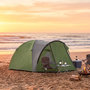 Voir la diapositive 4 : OUTSUNNY Tente de camping 2-4 personnes - tente dôme familiale imperméable - sac de transport inclus vert