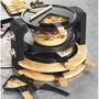 Voir la diapositive 4 : Kitchen chef Appareil à raclette 8/10 personnes 1500w + gril + crêpière - kcwood.8.super