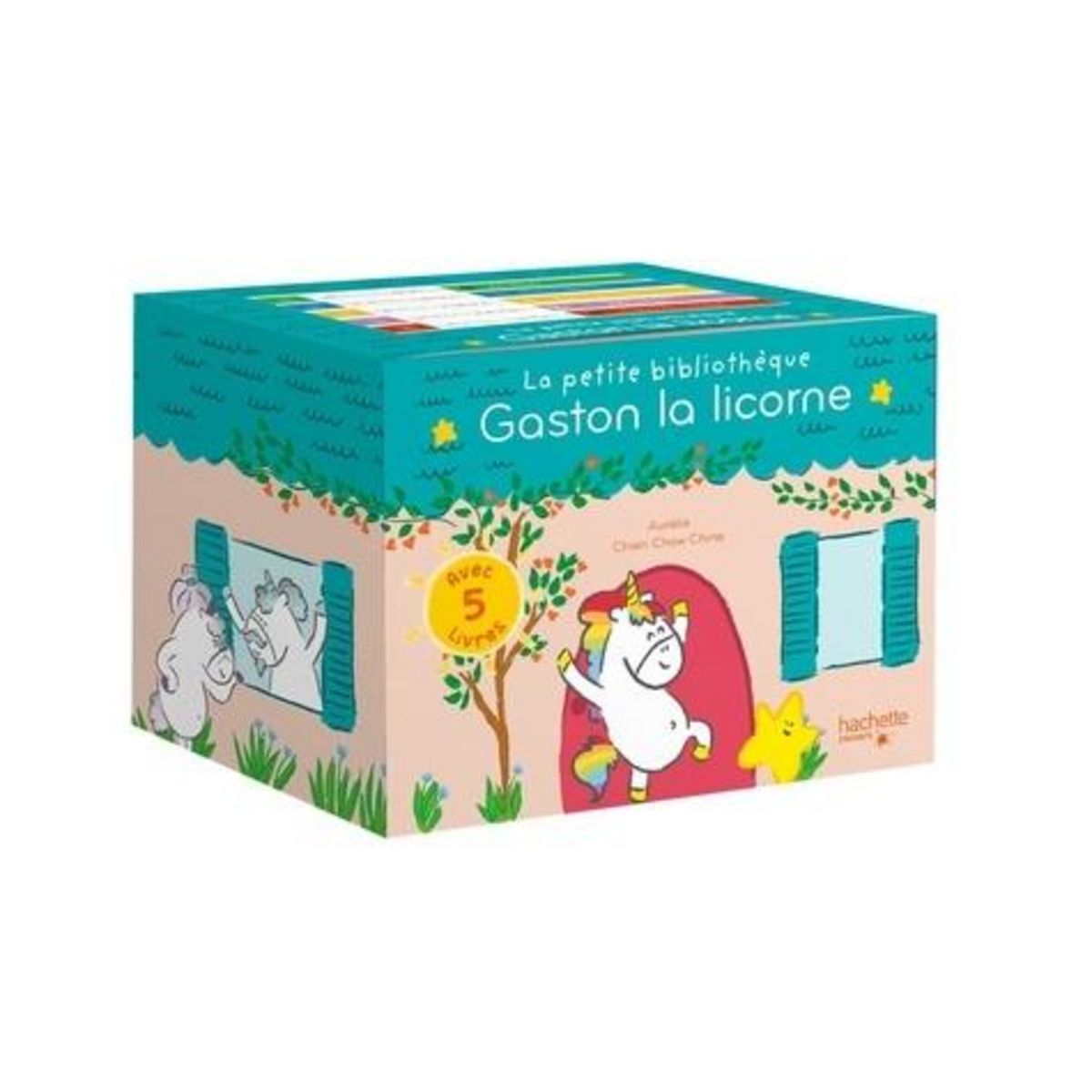 LA PETITE BIBLIOTHEQUE GASTON LA LICORNE. COFFRET EN 5 VOLUMES : JE ME CONCENTRE ; JE SUIS EN COLERE ; J'AI CONFIANCE EN MOI ; JE GAGNE MEME QUAND JE PERDS ; JE PARTAGE, Chien Chow Chine Aurélie