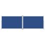 Voir la diapositive 2 : VIDAXL Auvent lateral retractable Bleu 200x600 cm
