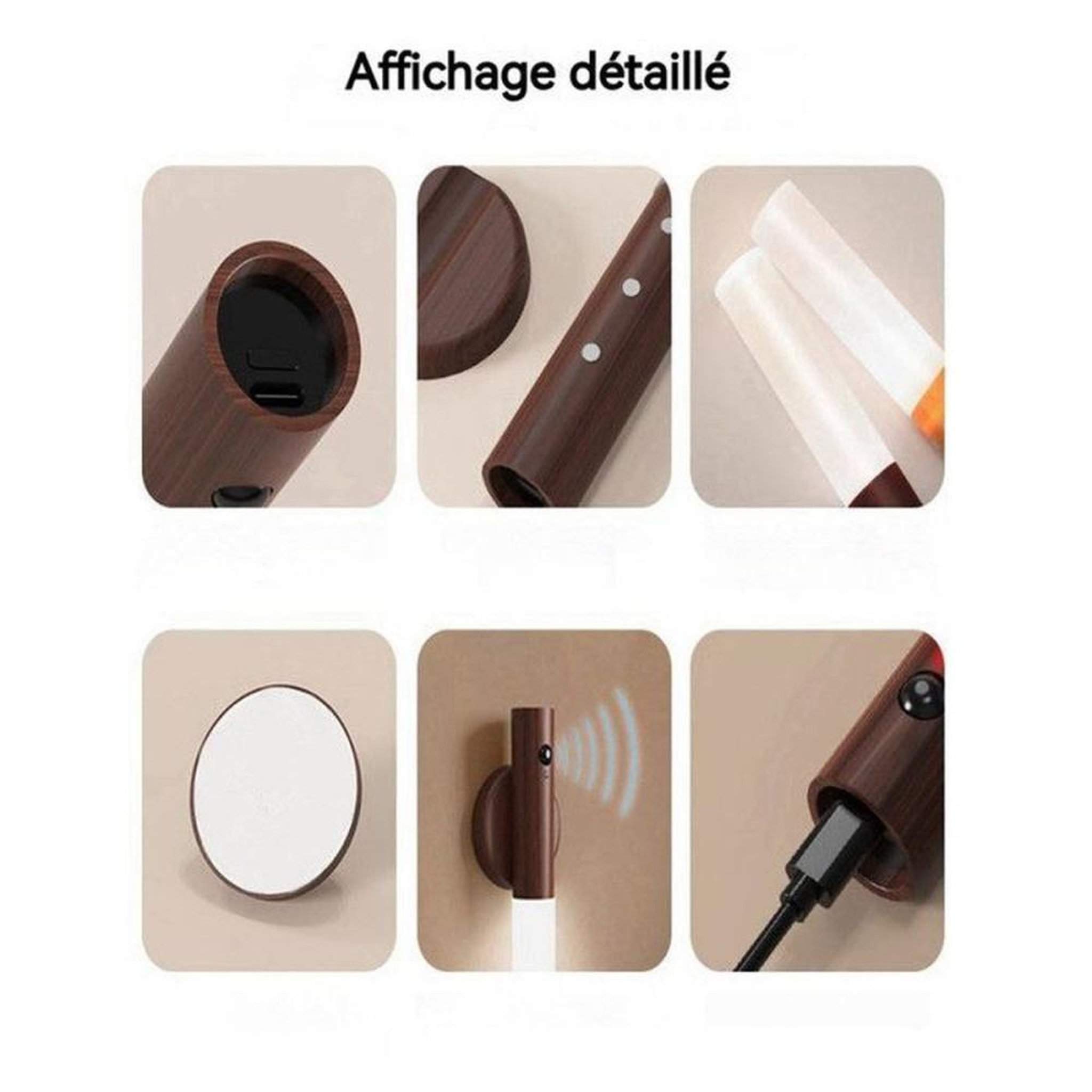 Voir la diapositive 4 : Applique murale orientable bicolore noire et dorée E27 incluse 300–600 lm, cadre en fer forgé