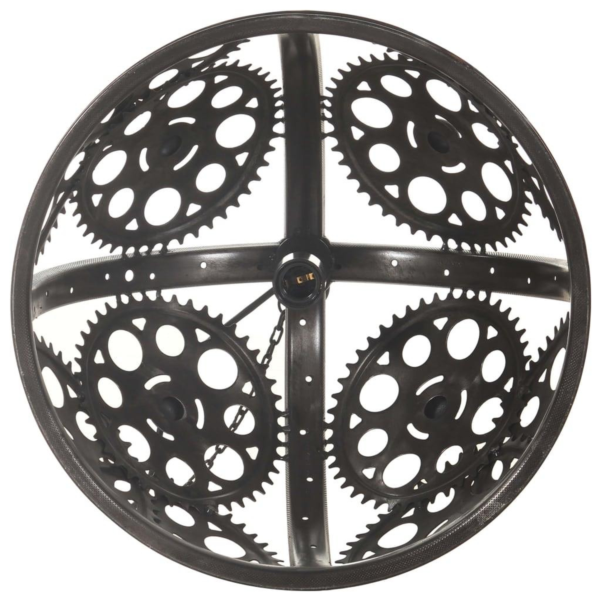 Voir la diapositive 4 : VIDAXL Plafonnier industriel en forme de roue dentee 45 cm E27