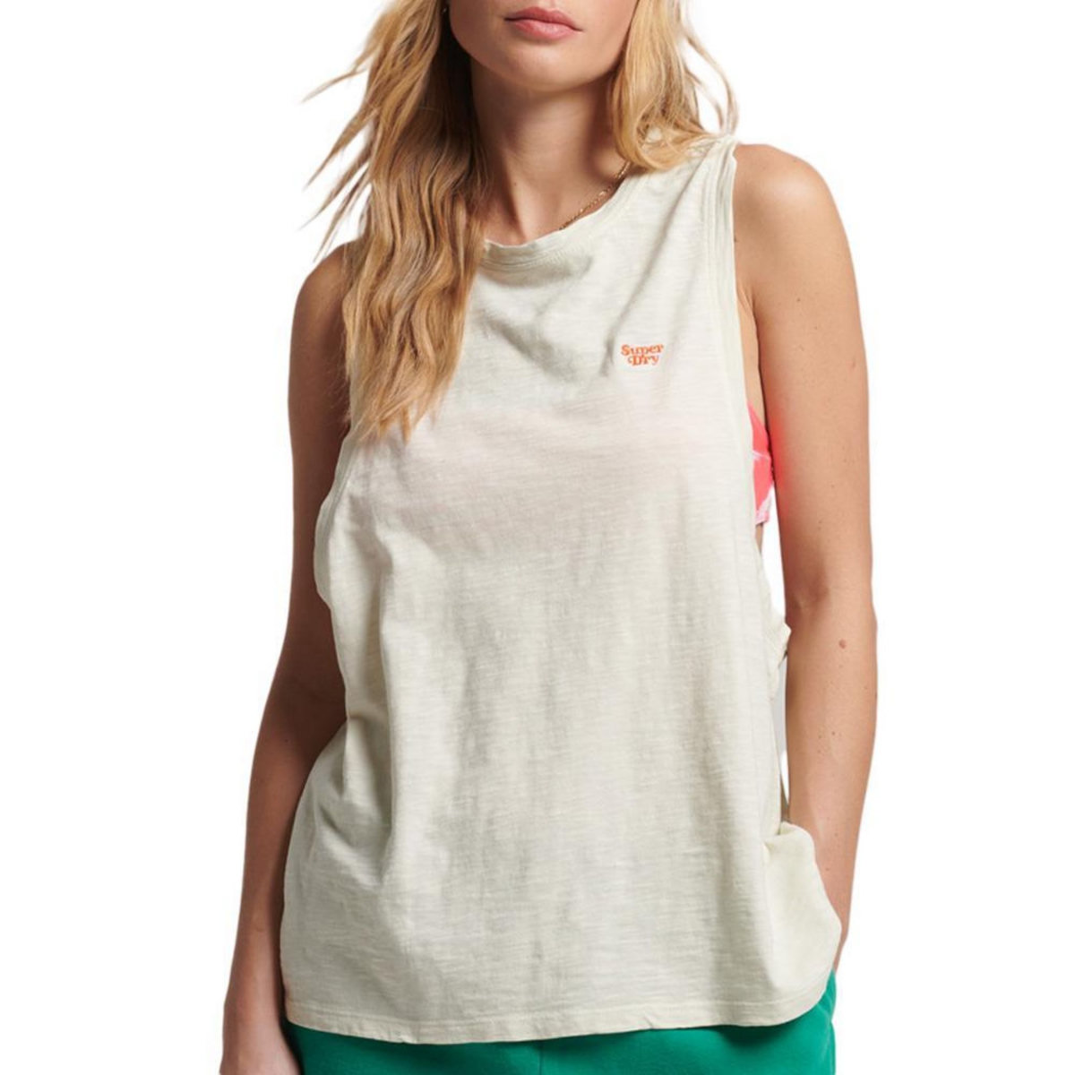SUPERDRY Débardeur Écru Femme Superdry Vintage Surf