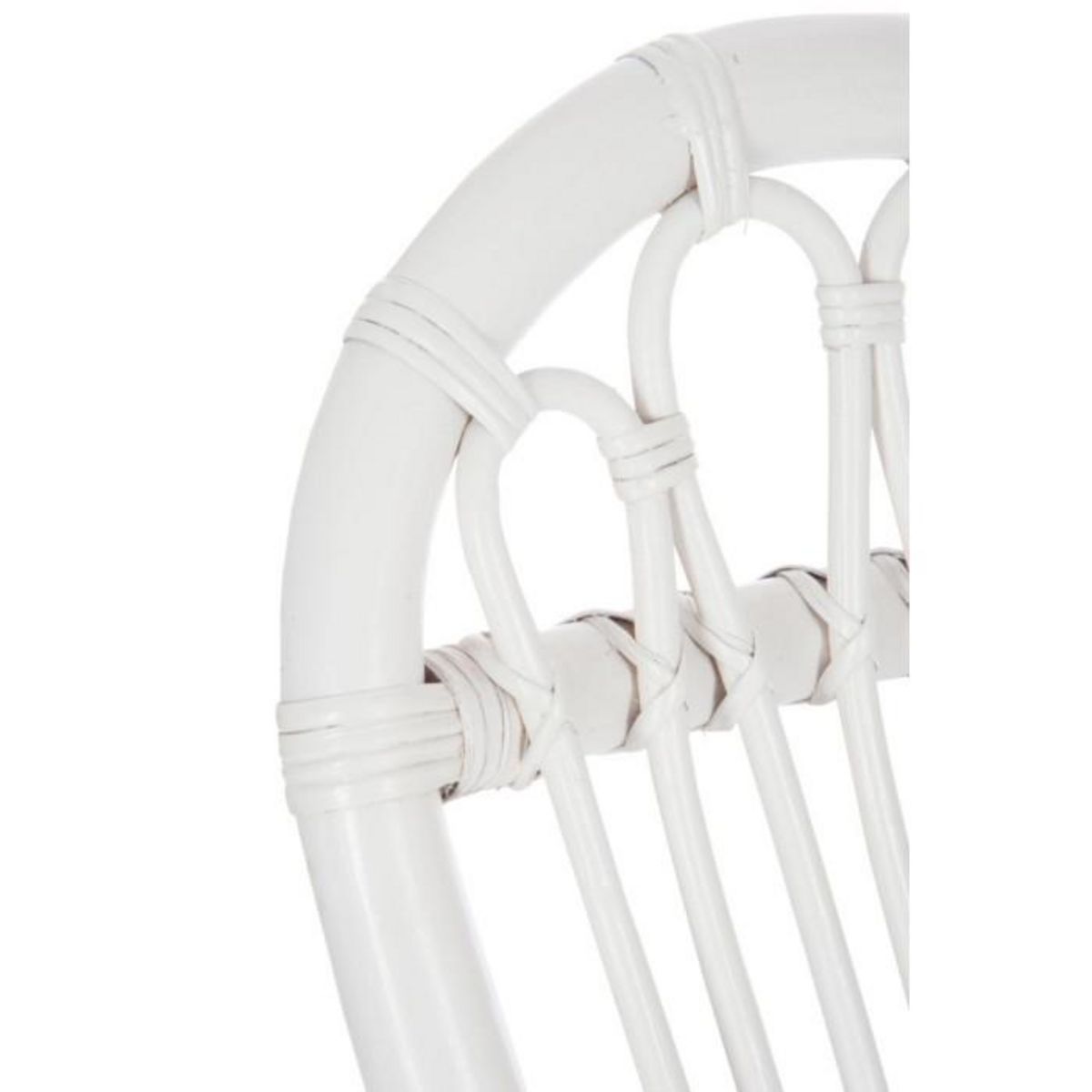 Paris Prix Fauteuil à Bascule en Rotin  Washington  93cm Blanc