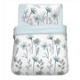 Voir la diapositive 2 : Parure housse de couette en coton 57 fils motif floral HELENE