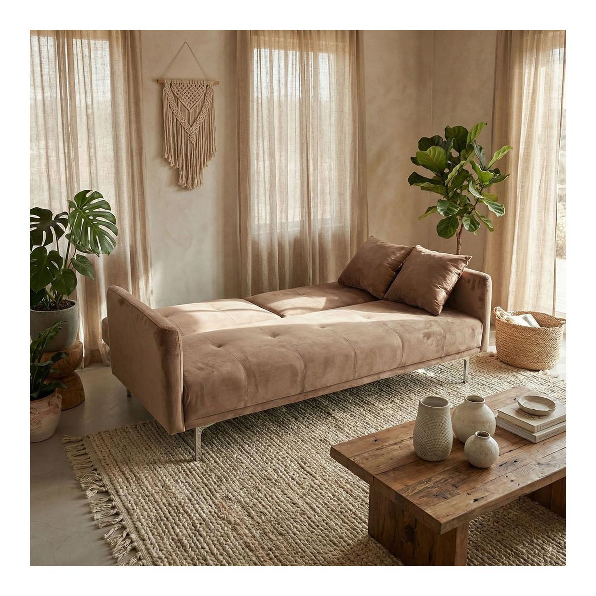 Voir la diapositive 5 : Paris Prix Canapé convertible 3 places  lacla  191cm taupe