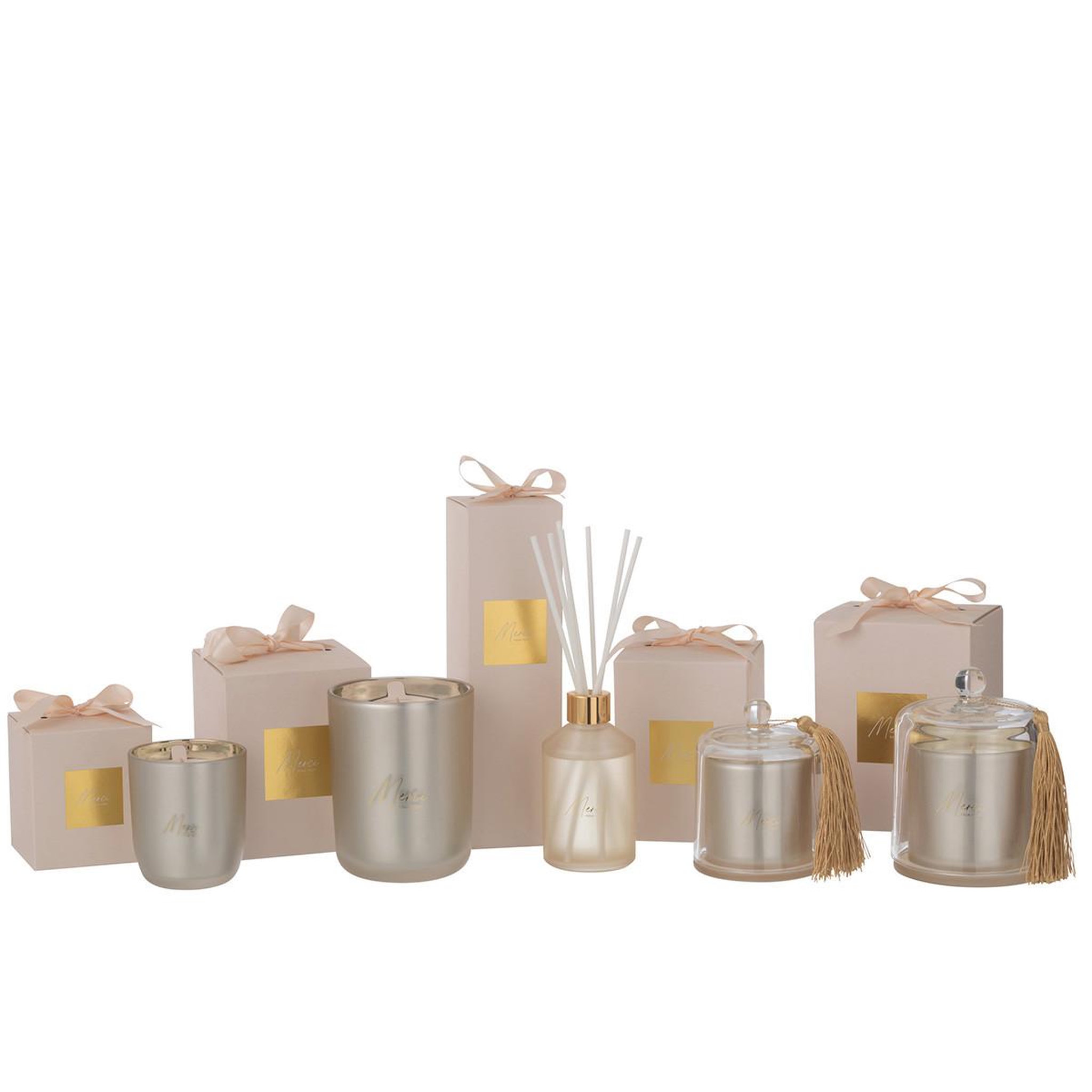Voir la diapositive 3 : J-LINE Bougie parfumée cloche  cloe  13cm elderflower