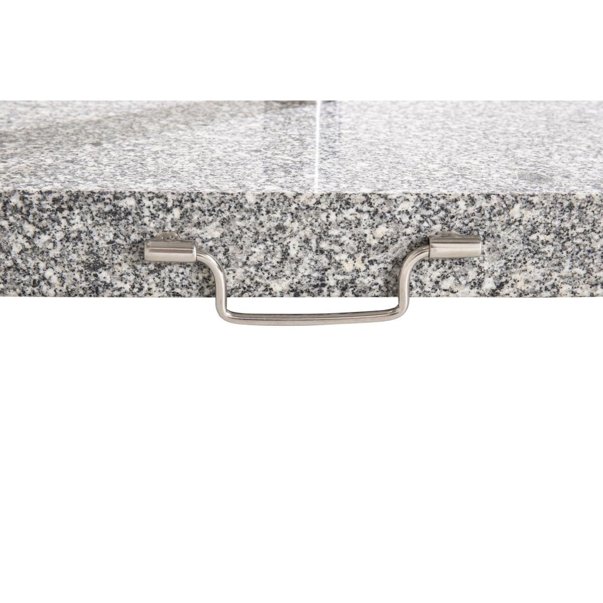 Voir la diapositive 6 : Paris Prix Pied de Parasol Moucheté Carré  Stathera  50cm Gris