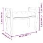 Voir la diapositive 6 : VIDAXL Banc Gris fonce 80x45x60 cm Velours