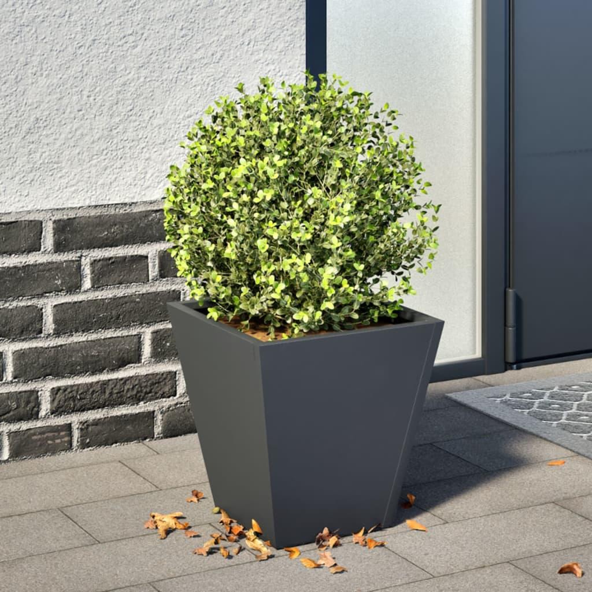 VIDAXL Jardiniere anthracite 30x30x30 cm acier