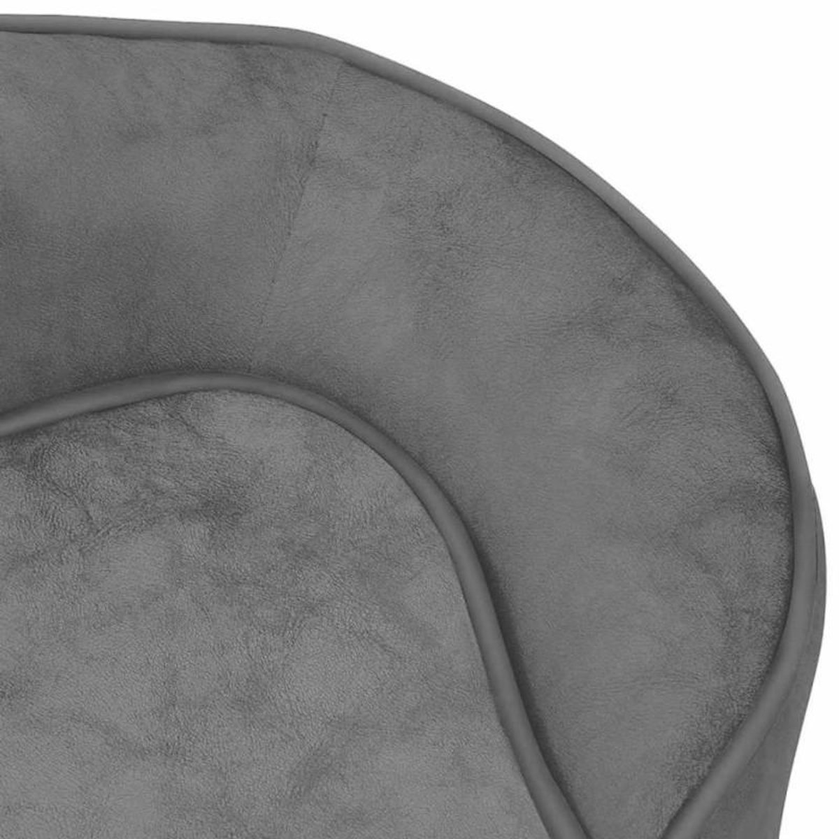 VIDAXL Canapé pour chien Gris 67x47x36 cm Peluche