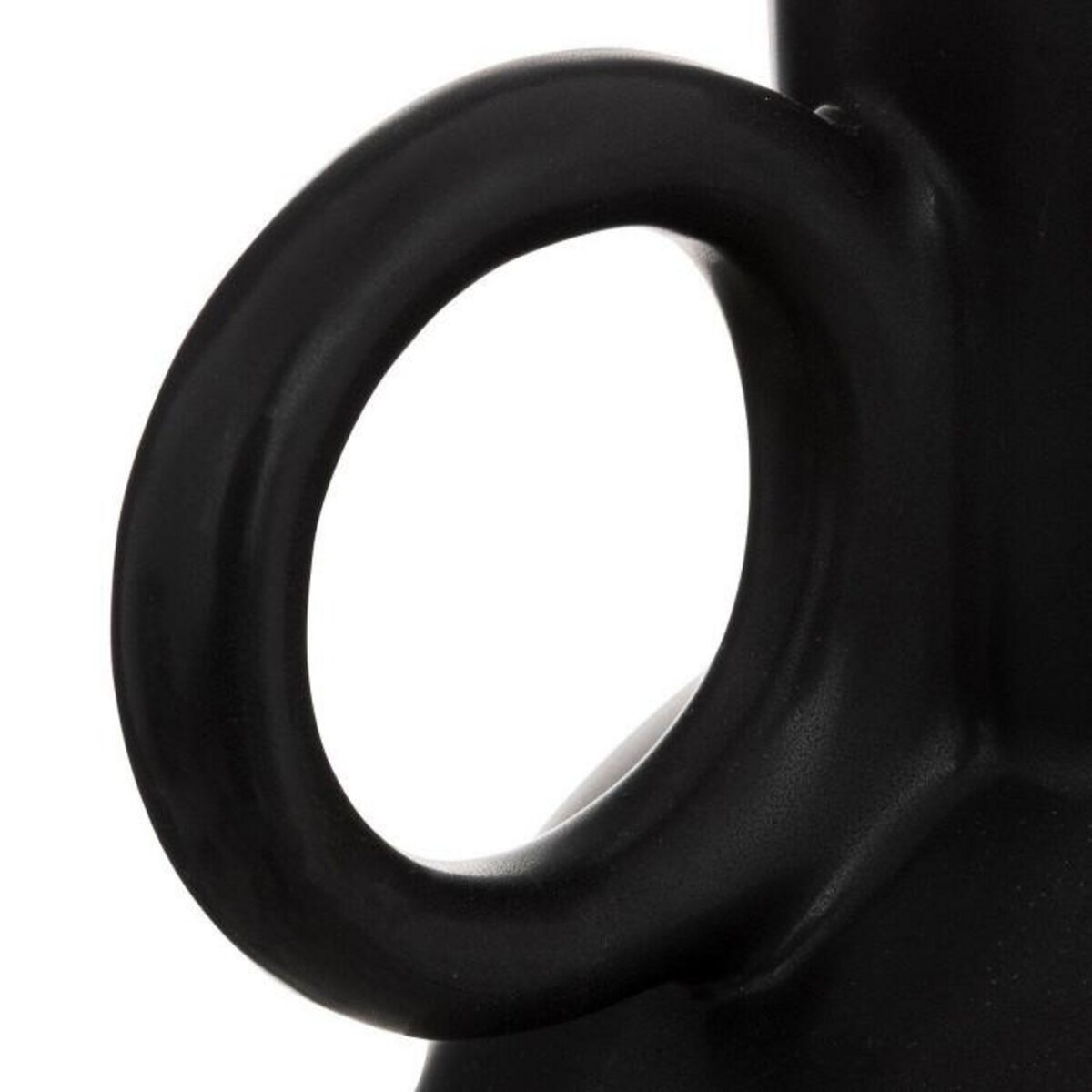 ATMOSPHERA Vase Déco avec Anses  Olme  22cm Noir