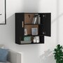 Voir la diapositive 3 : VIDAXL Armoire murale Noir 60x31x70 cm Bois d'ingenierie