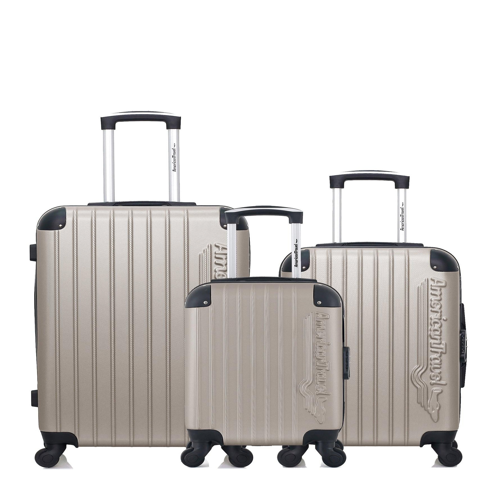 AMERICAN TRAVEL American travel - lot de 3 - valise weekend, valise cabine et valise cabine xxs budapest