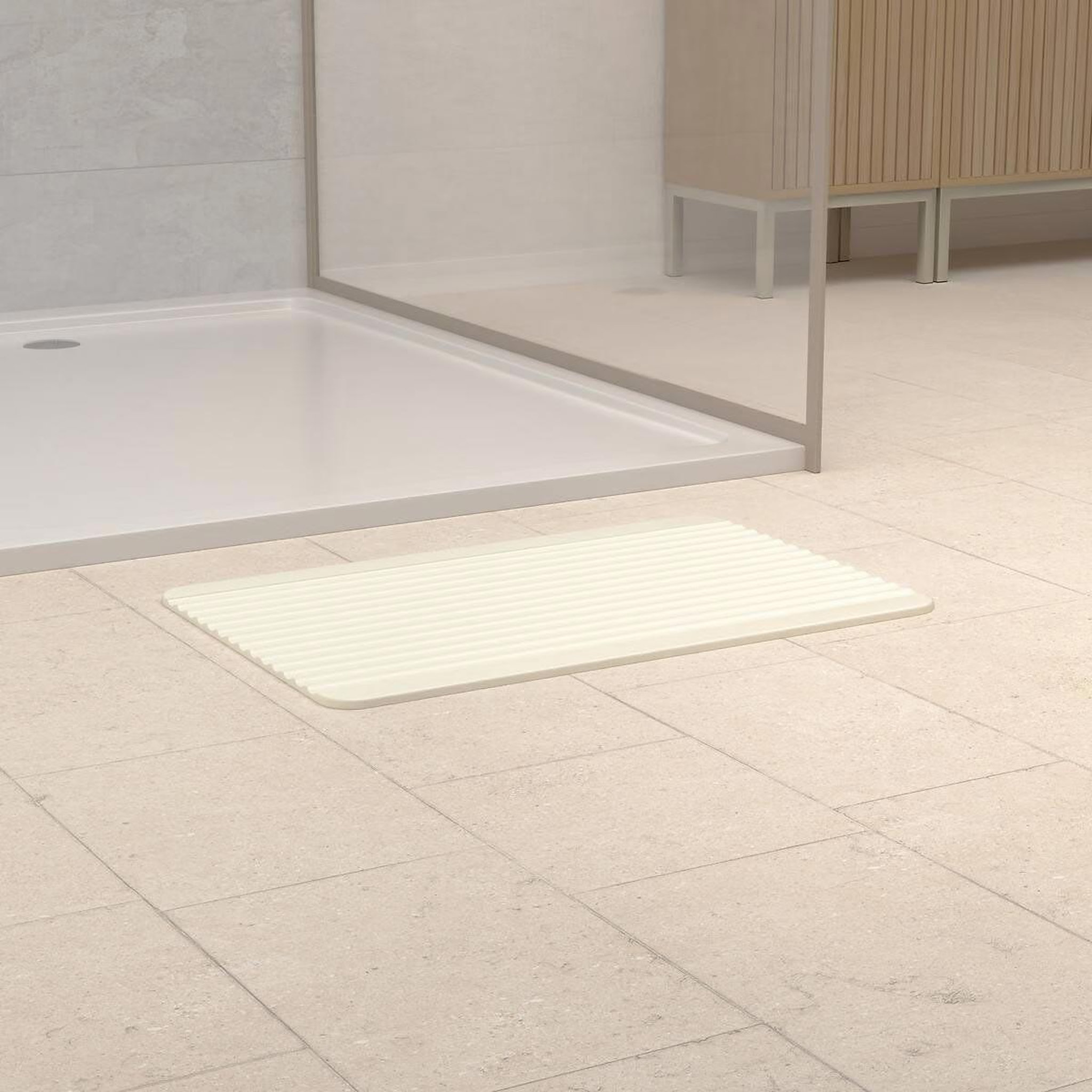 Voir la diapositive 2 : FIVE Tapis de bain en diatomite  duna  39x60cm beige