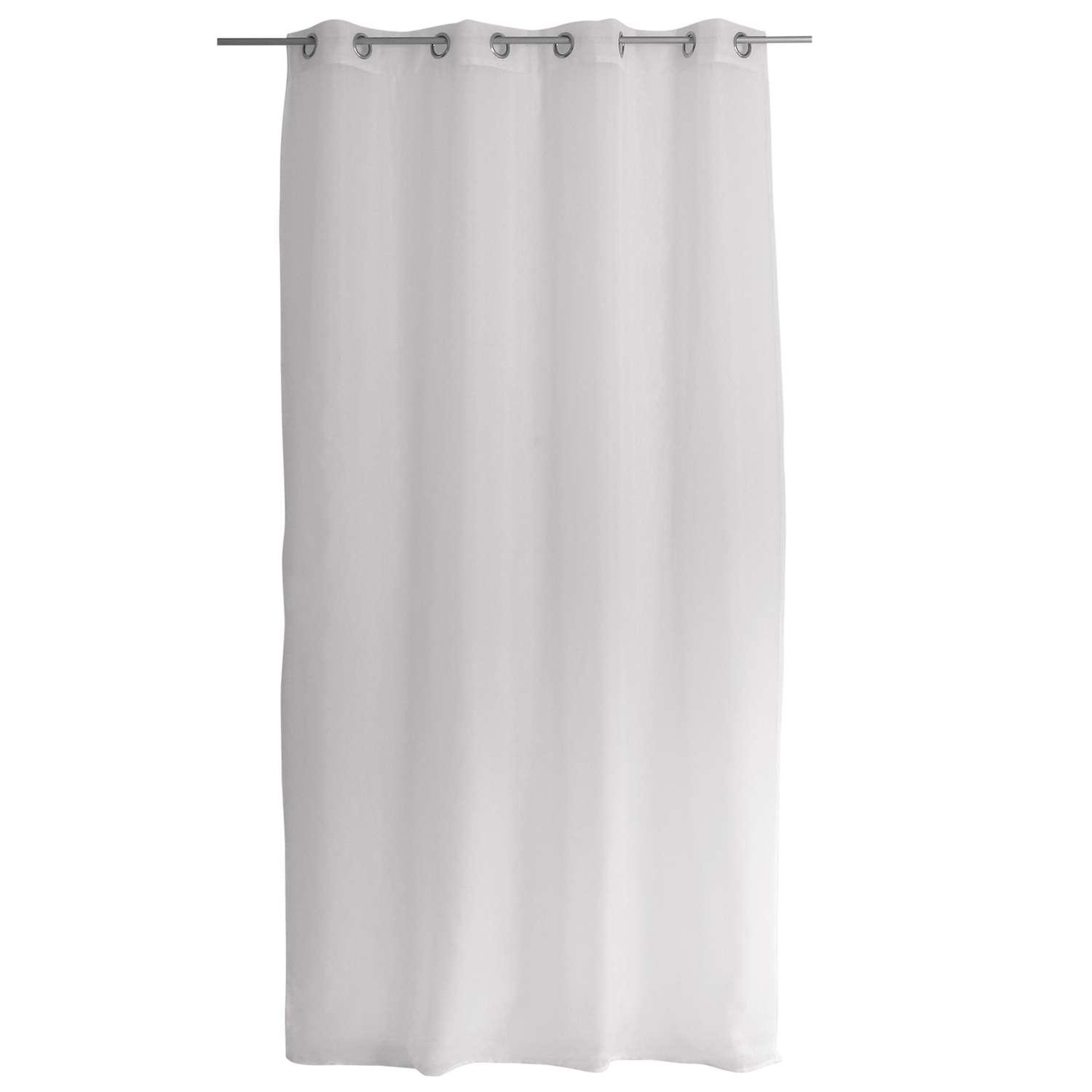 TOILINUX Voilage sablé - 140 x 240 cm - blanc