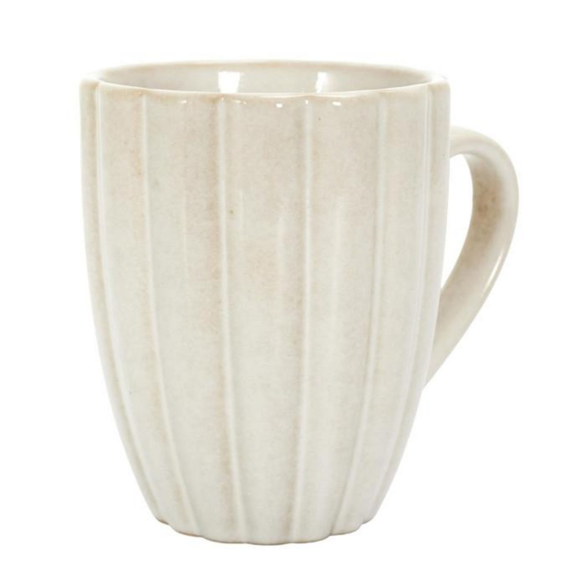 Paris Prix Lot de 6 Mugs en Céramique  Vlora  30cl Beige