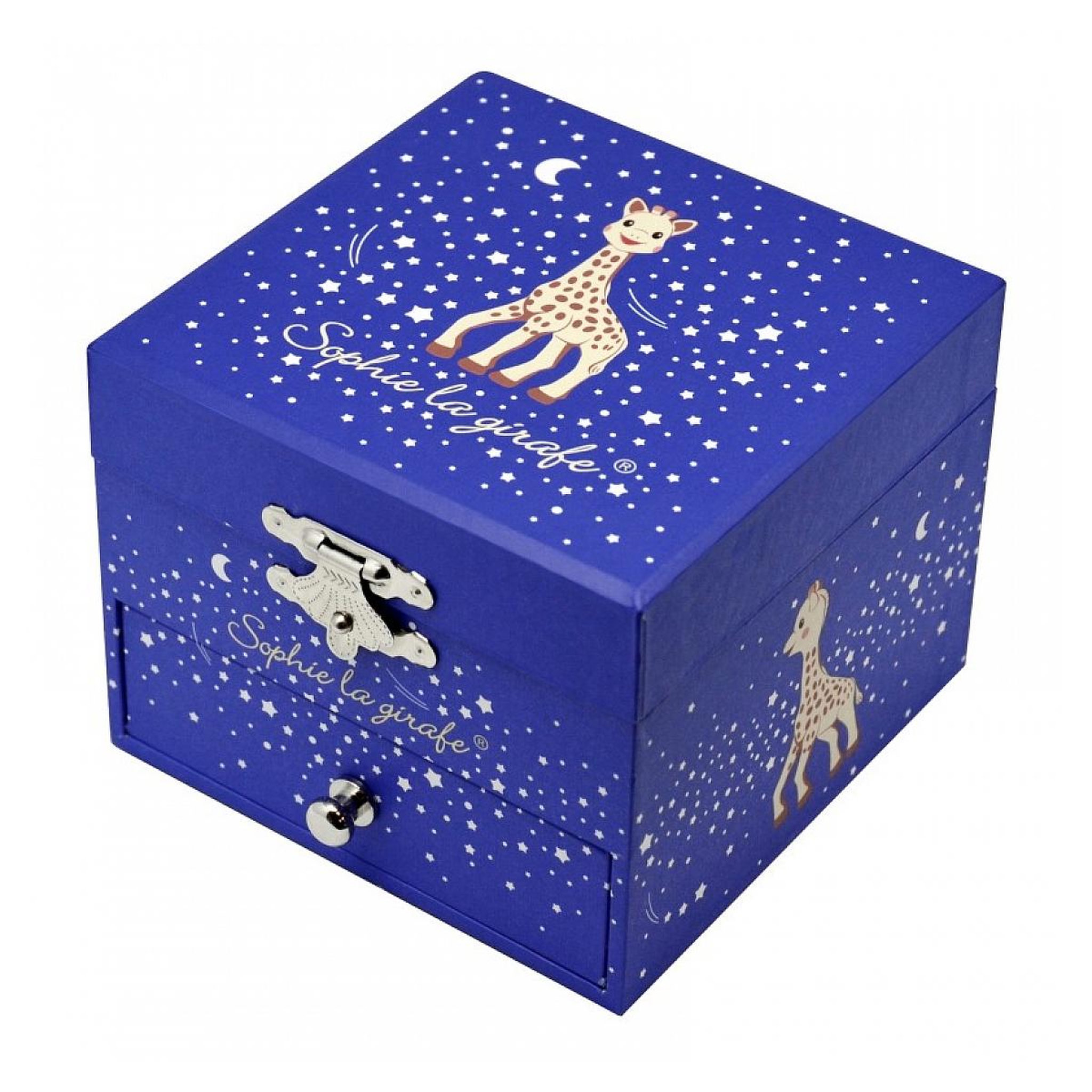 Trousselier Boite à musique cube phosphorescent - Sophie la Girafe