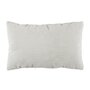 Voir la diapositive 1 : Paris Prix Coussin Déco Flanelle  Grosse Côtes  30x50cm Blanc