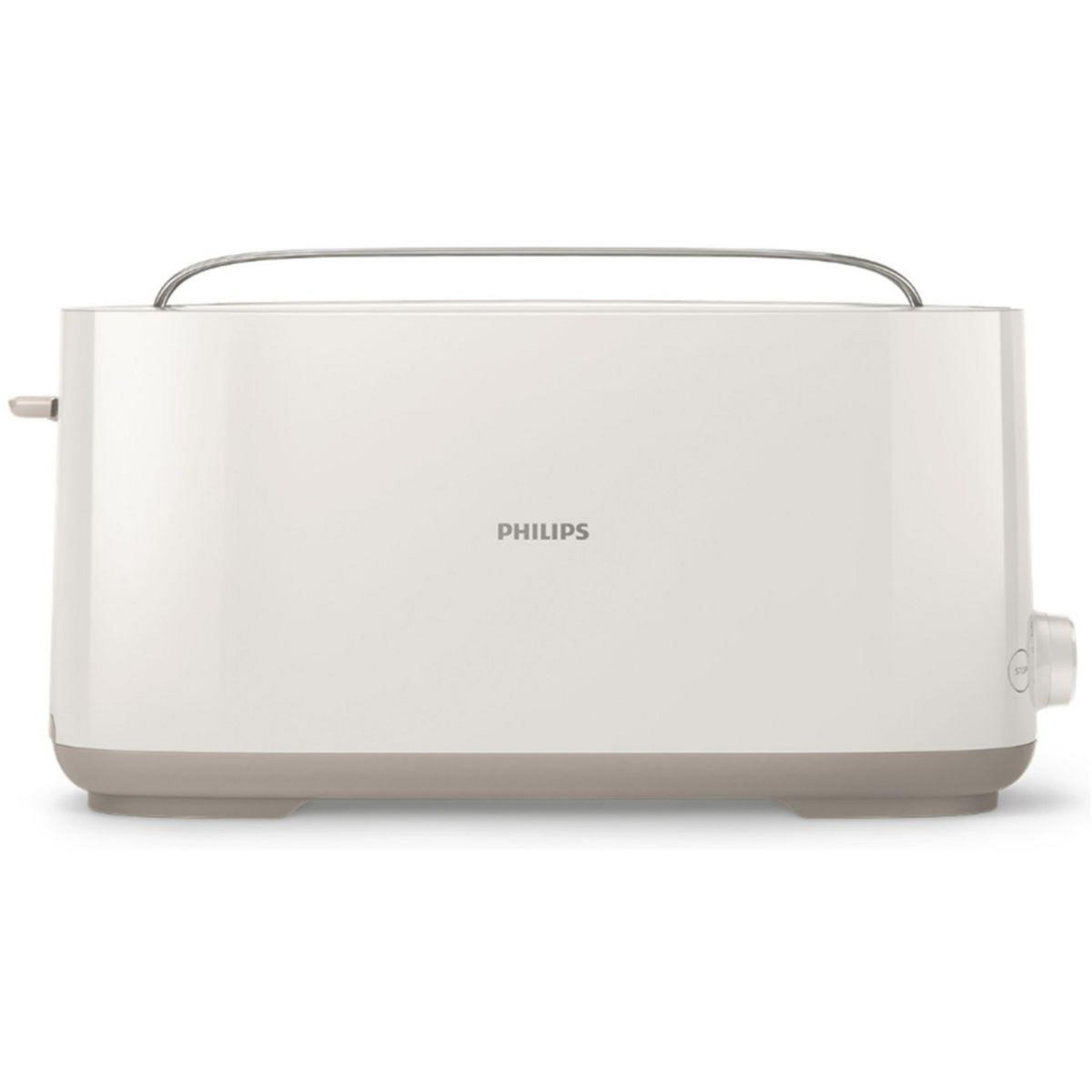 Philips Grille-pain HD2590/00 Toaster blanc Daily, 1 fente longue, 830W