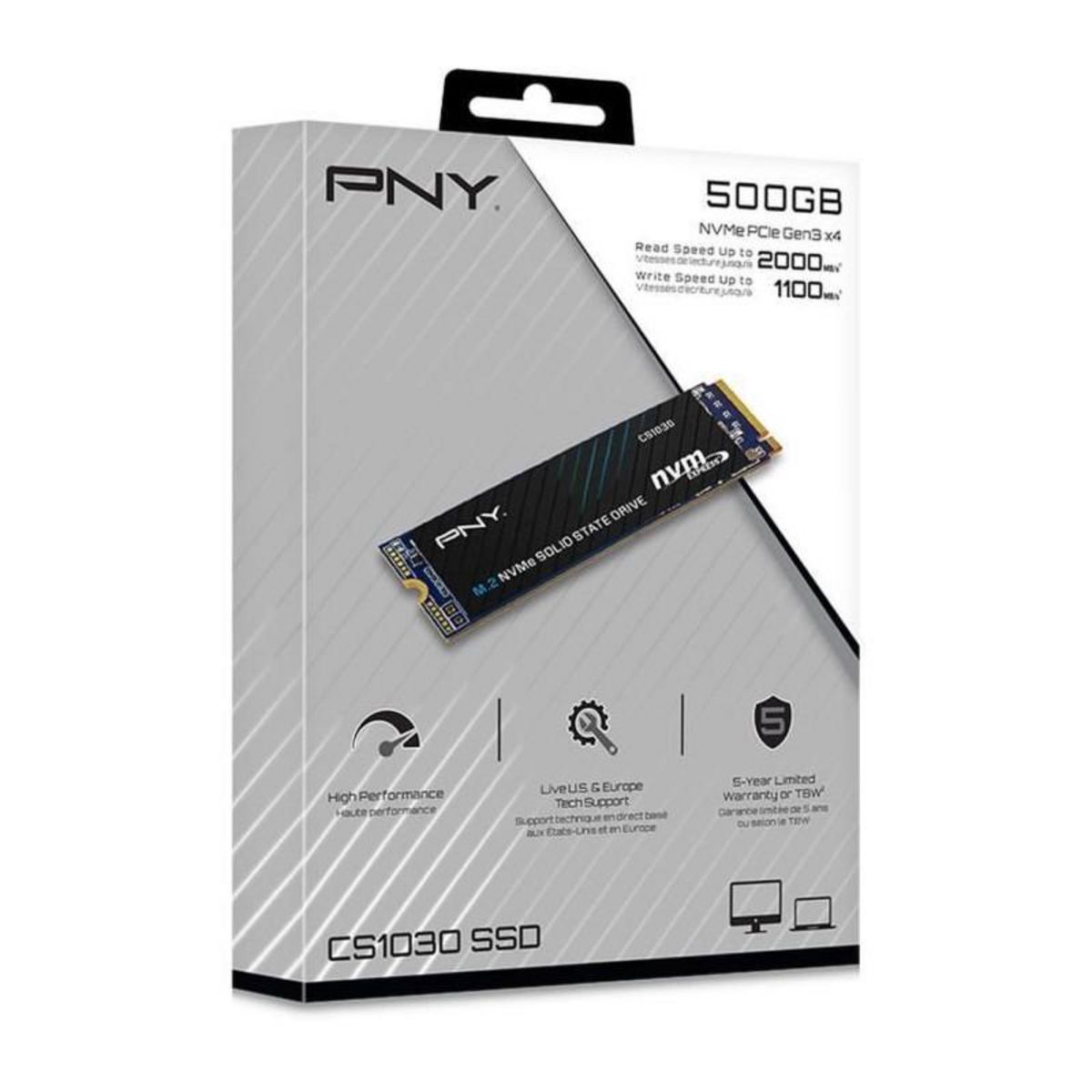 PNY PNY - CS1030 - SSD - 500 Go - M.2 2280 - M280CS1030-500-RB